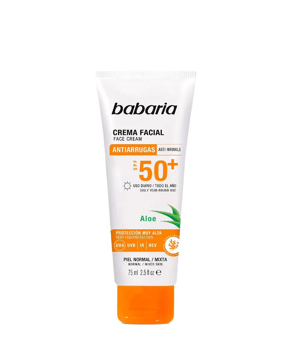 باباريا كريم الوجه بالصبار 75 مل SPF50+