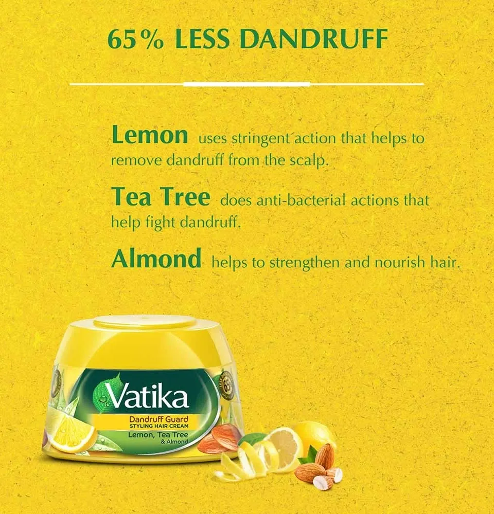 فاتيكا كريم تصفيف الشعر ليمون، شاي، لوز  140 مل