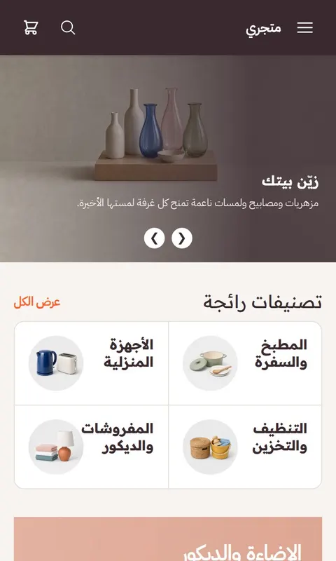 قالب سكن - تصميم متجر منزل وأثاث