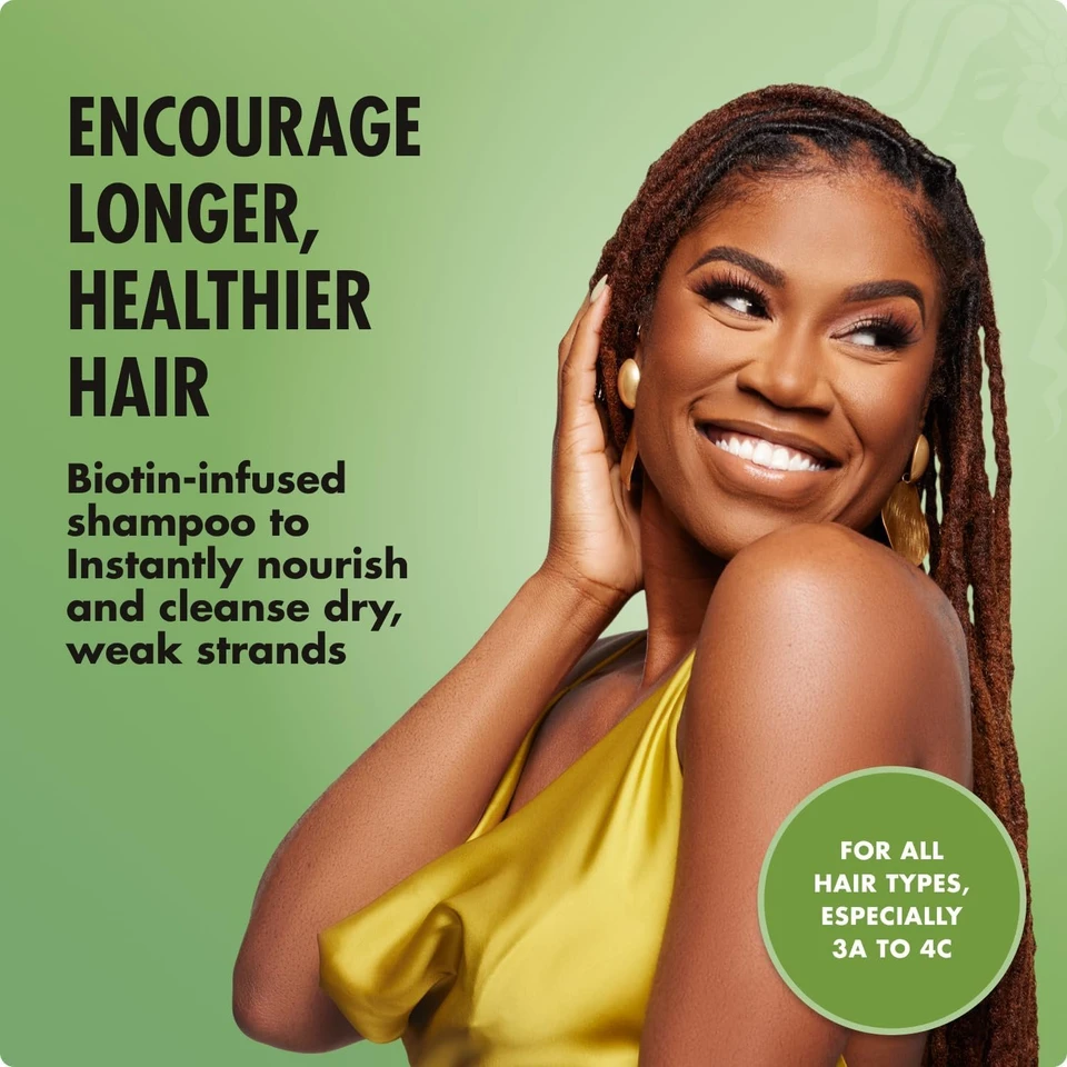 Mielle Organics Rosemary Mint Strengthening Shampoo Infused with Biotin, Cleanses and Helps Strengthen Weak and Brittle Hair 355ML