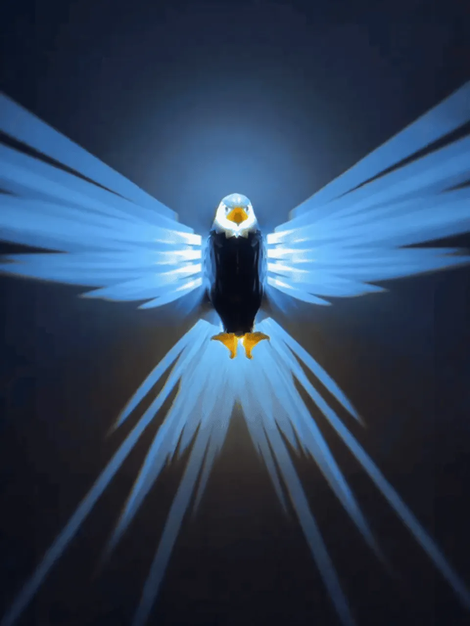 انارة جدارية على شكل صقر