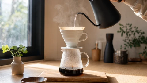 كيف تحضّر قهوة V60 مثالية في البيت
