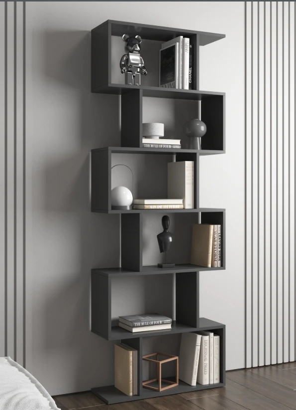 رف ديكور بتصميم زجزاج (S-shape)