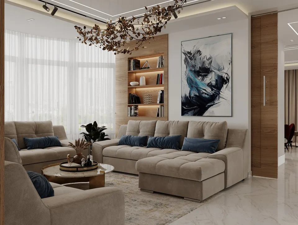 تصميم ثلاثي الابعاد مودرن 
