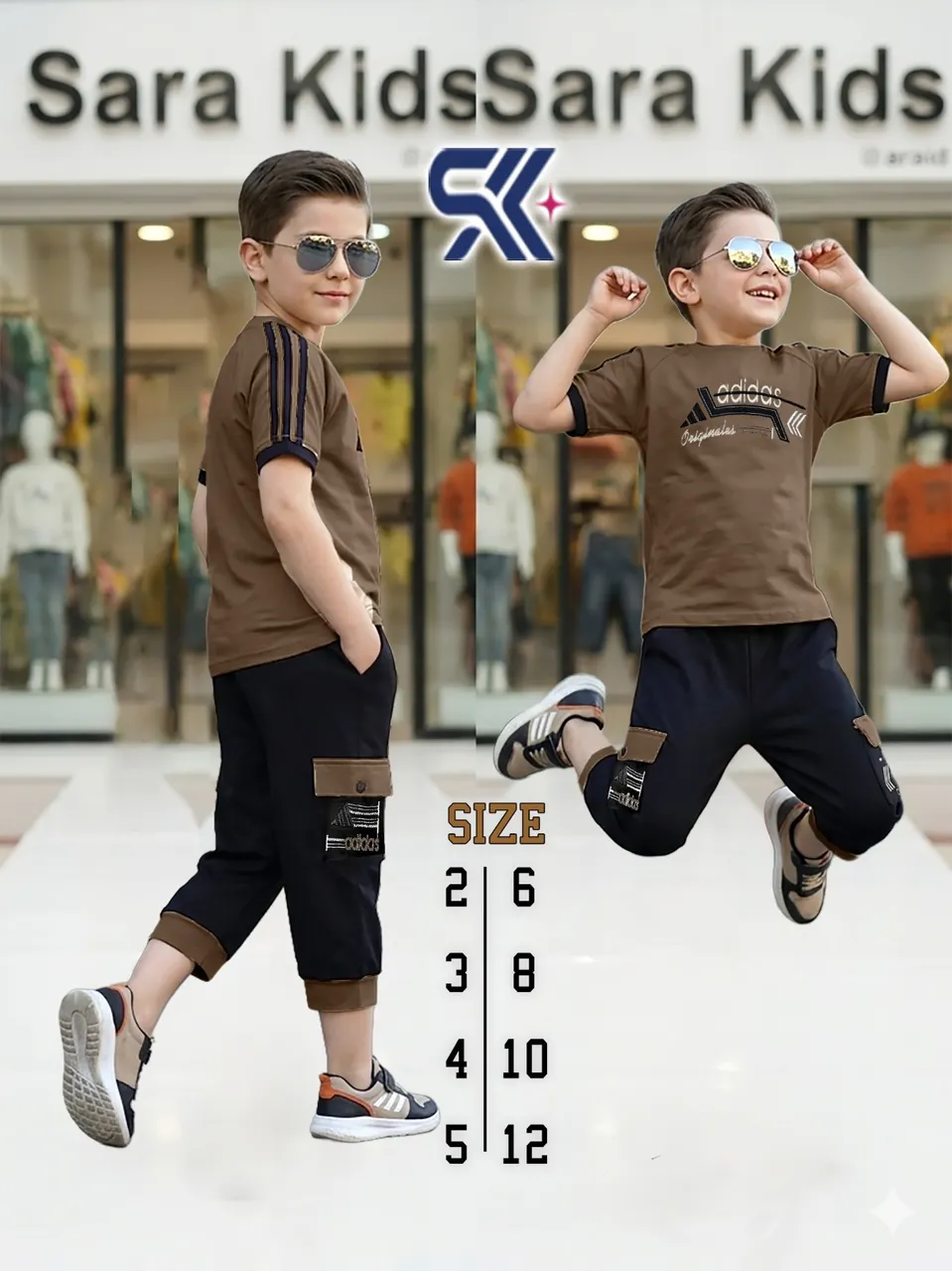 طقم البطل بطبعة أديداس 👕
