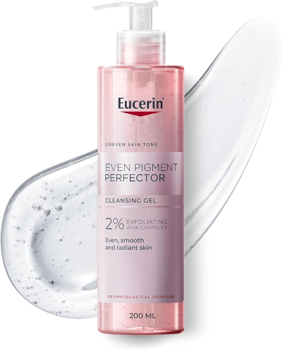 Eucerin  Pigment  Cleansing Gel, with 2% Exfoliating AHA Complex,  for All Skin Types, 200ml