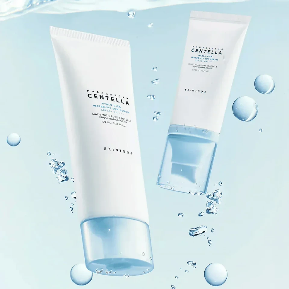 Centella Sunscreen SPF 50,Centella Hyalu Cica Water-Fit Sun Serum,Blue | Face Sun Screen Long-Lasting Protection,Nourishing Skin Protection and UV Defens,Korean Skin Care