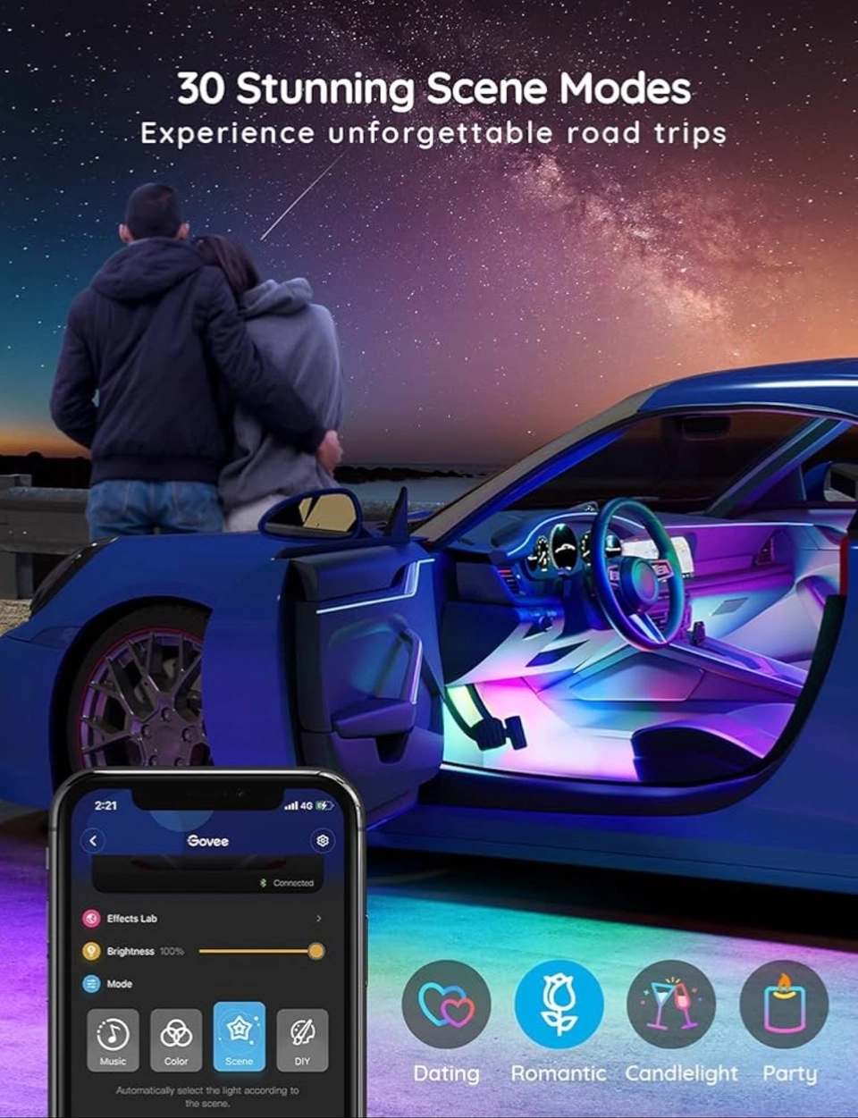Govee RGBIC Car LED Strip Light