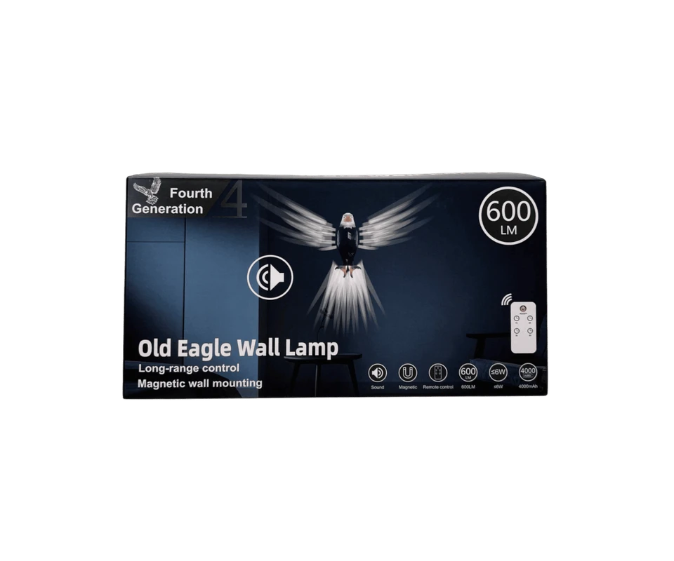 Falcon-shaped wall light