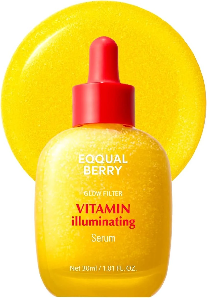 EQQUALBERRY Vitamin Illuminating Serum 30 ml – Vitamin C & Niacinamide Face Serum with Arbutin, Ceramides & Hyaluronic Acid, Hydrating Radiance-Support