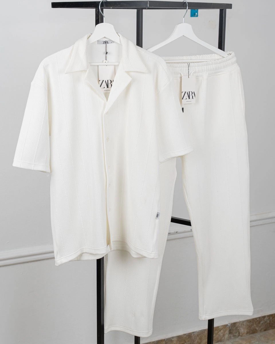 ZARA Jakar suit قميص وبنطلون PRE3
