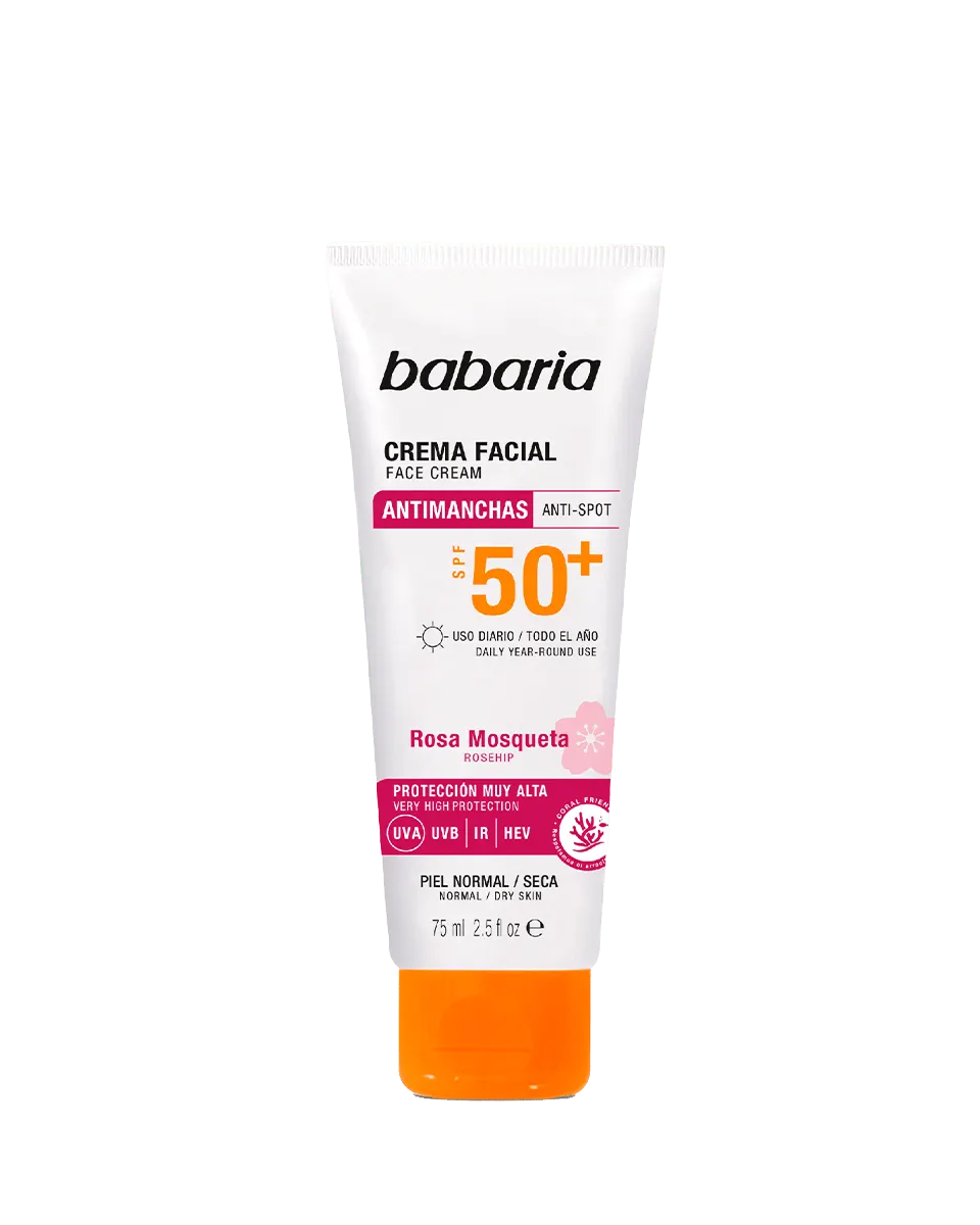 كريم الوجه من باباريا ثمر الورد 75 مل SPF50+