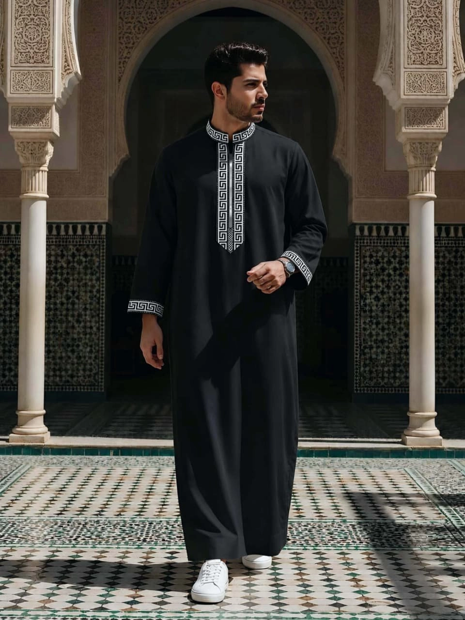 عبايه رجالي تركي ياقه