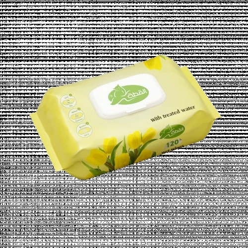 القطة مناديل مبللة 120 منديل 