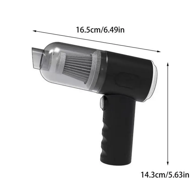 Mini vacuum cleaner with two pull and push systems