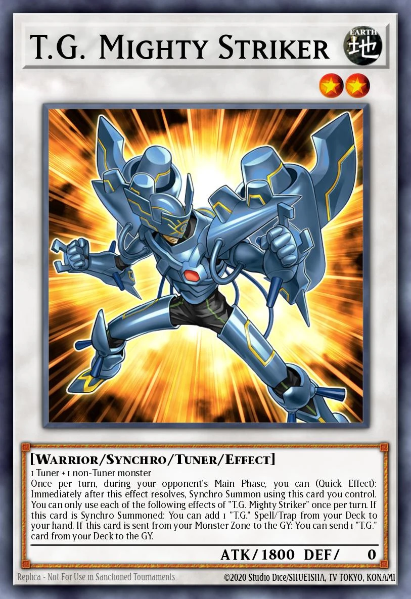 T.G. Mighty Striker - AGOV-EN034 - Super Rare - 1st Edition