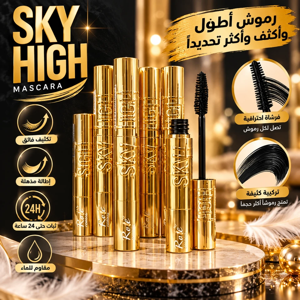 ‏مسكرة سكاي الذهبية