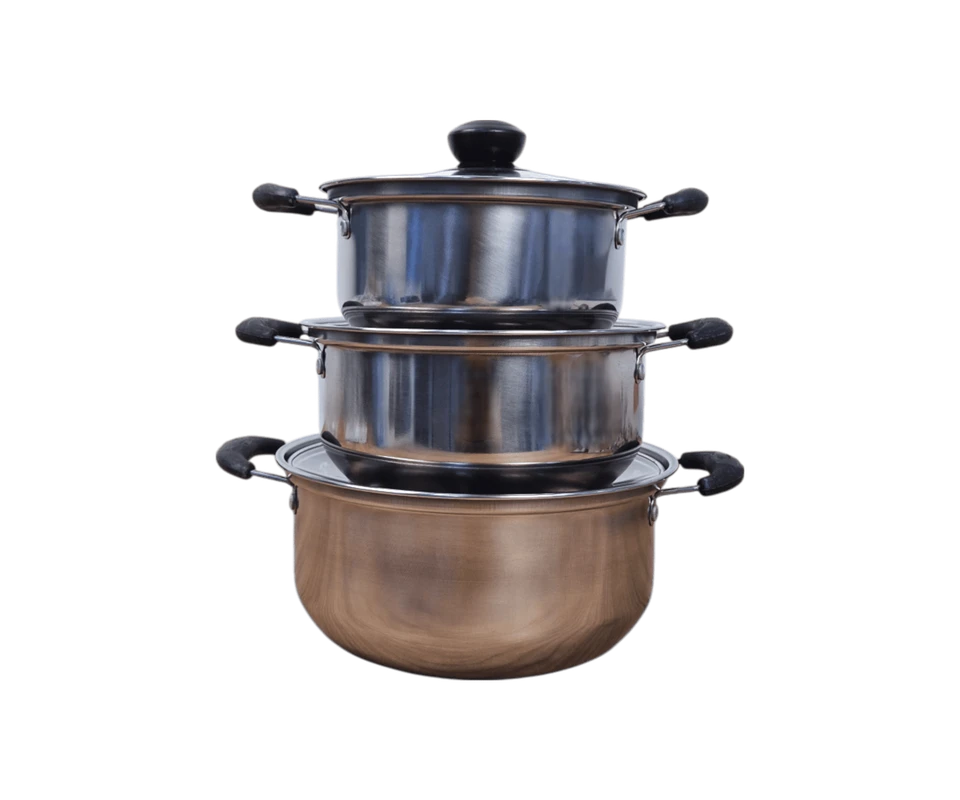 High-quality 3-piece stainless steel wall set