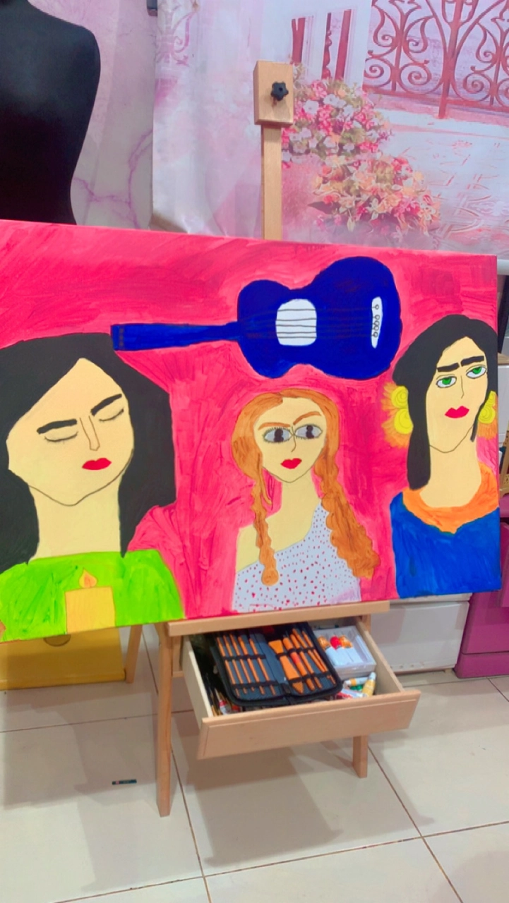 رسم 🎨 لوحة من فنون تجريدية للواقع 