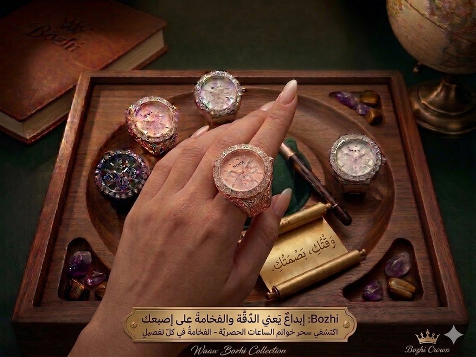 خاتم الساعة الفاخر 
