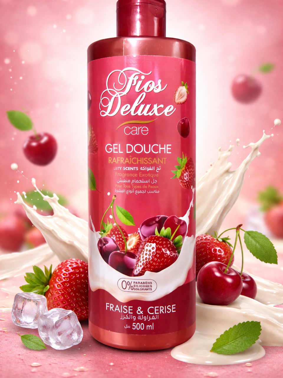 جل دوش الفراولة والكرز حجم 500مل