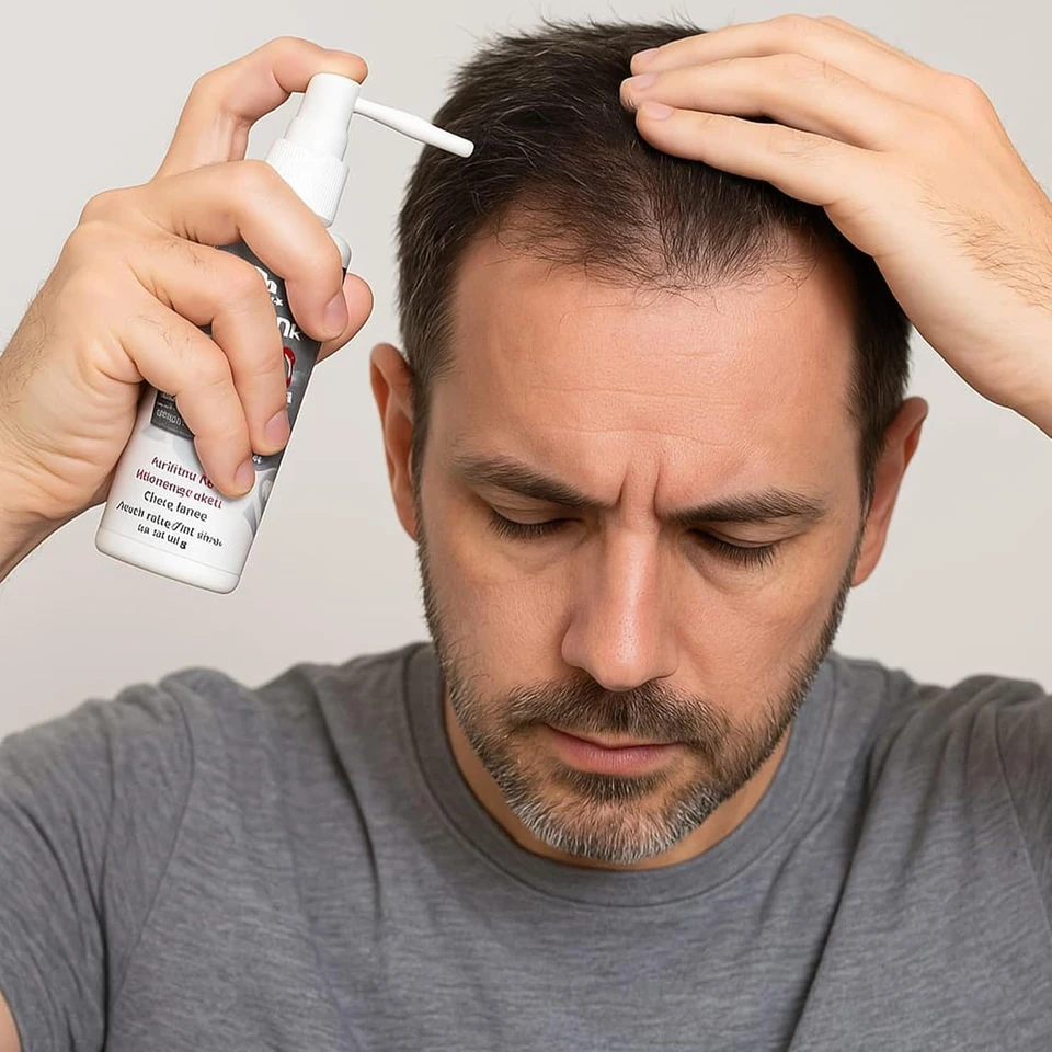 Dr Max Minoxidil 10% Anti-Hair Loss Spray with Provitamin B5, White, Lush Scent, Unisex-Adults, Men's Department