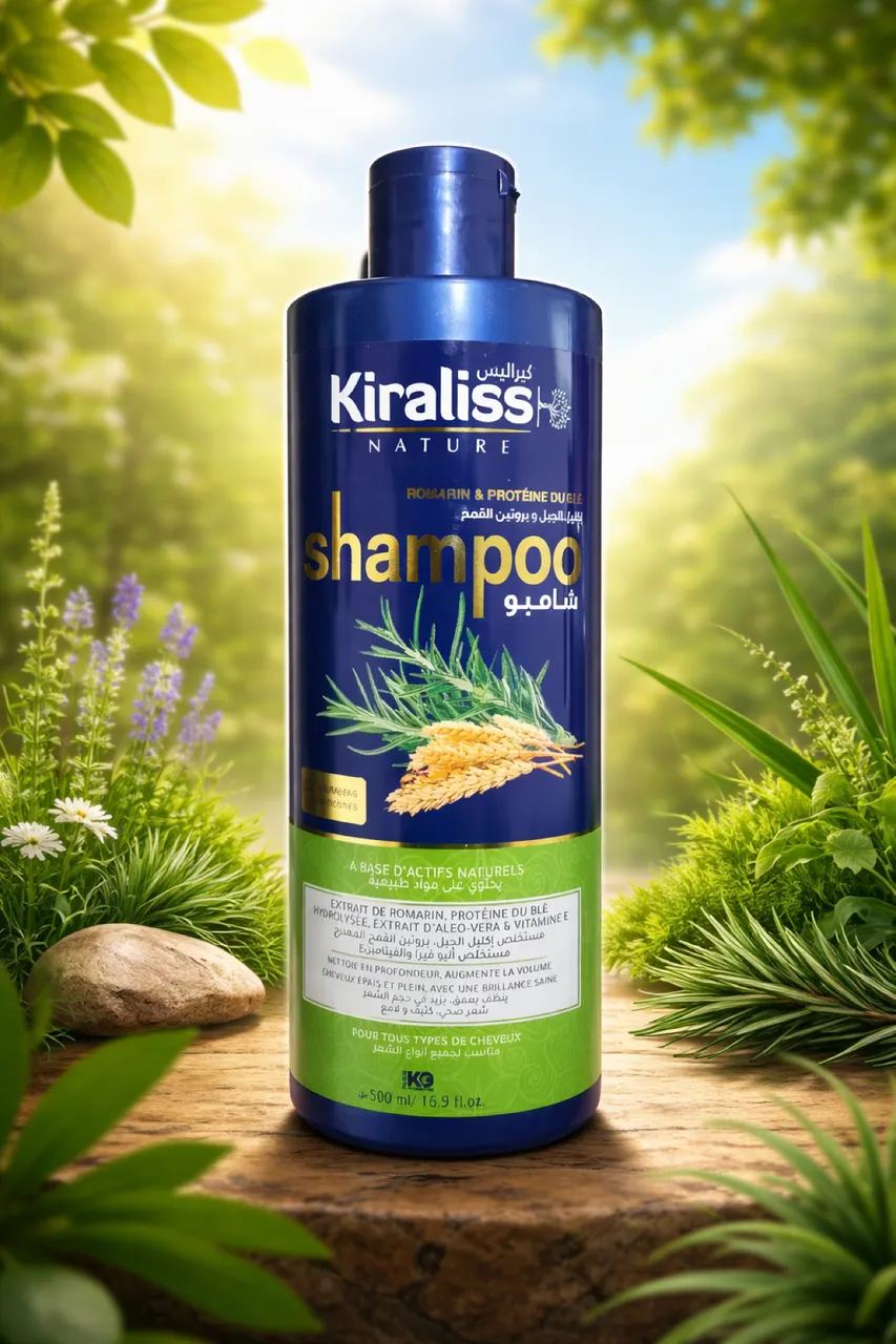 شامبوان اكليل الجبل وبروتين القمح حجم 500مل