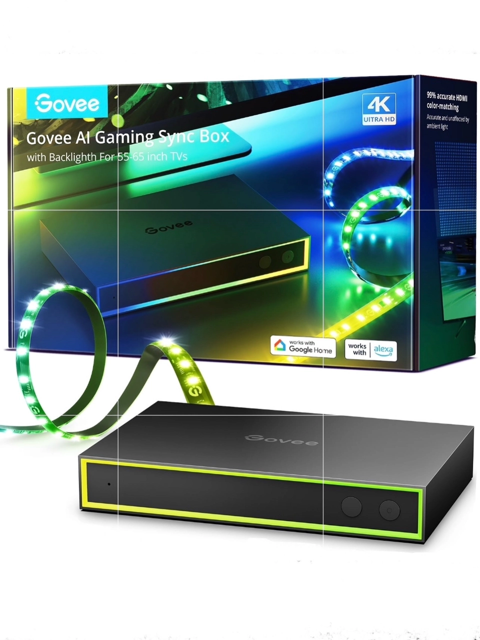 Govee Al Gaming Sync Box Backlight (55-65) Ince Tv