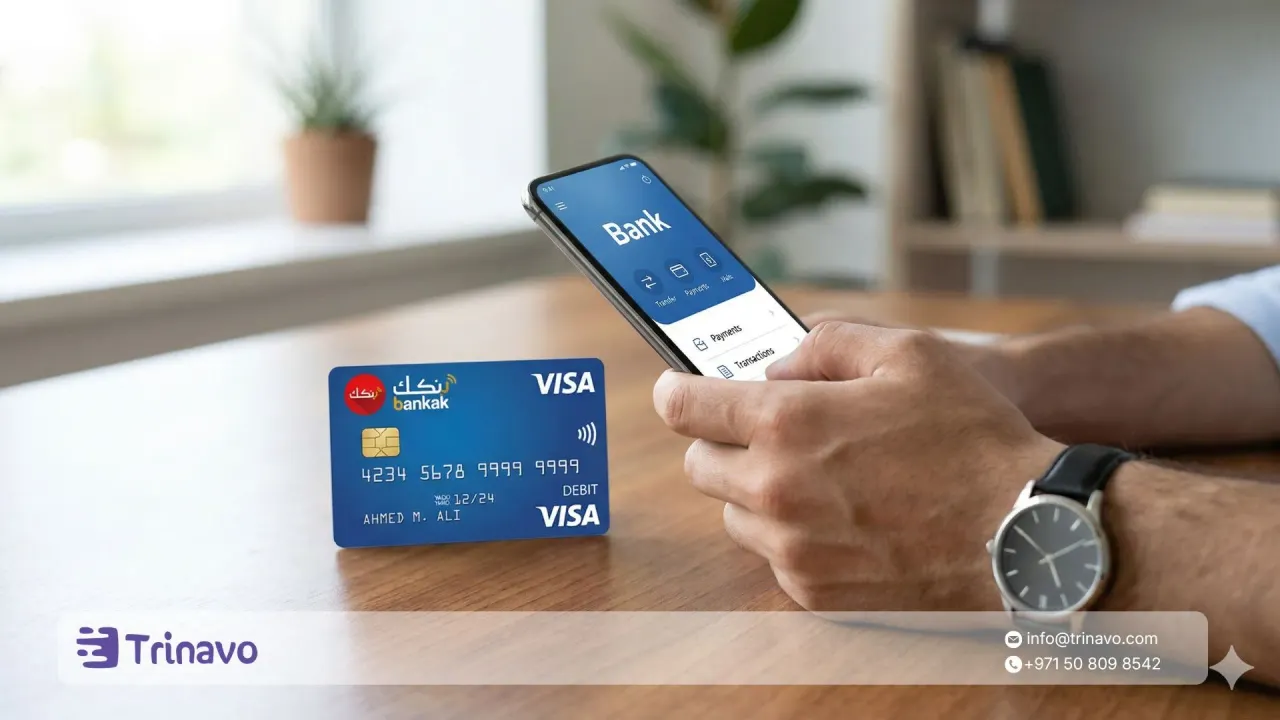 بنكك Bankak: خدمات التحويل وتفعيل الدفع عبر ترينافو