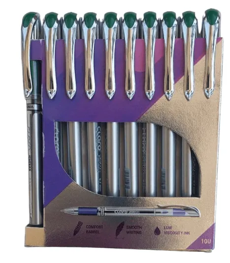 قلم حبر كلارو سيجما 10 اقلام  اخضر