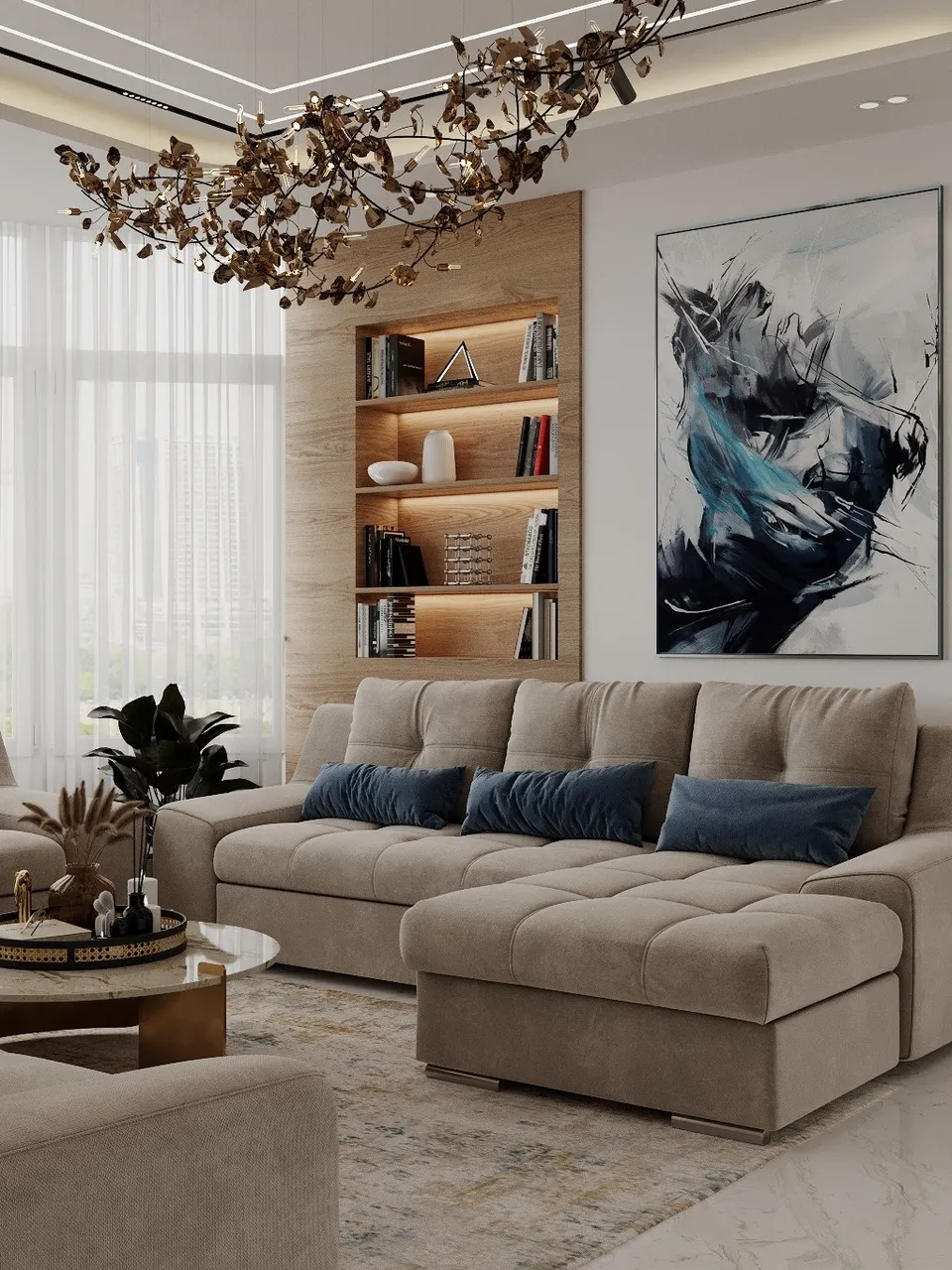 تصميم ثلاثي الابعاد مودرن 