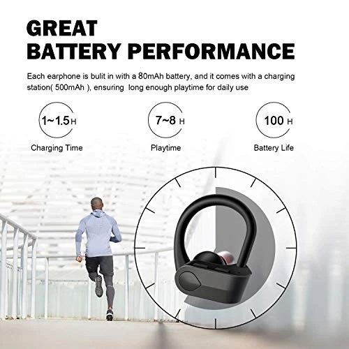 سماعات  CRSCN Bluetooth الرياضية