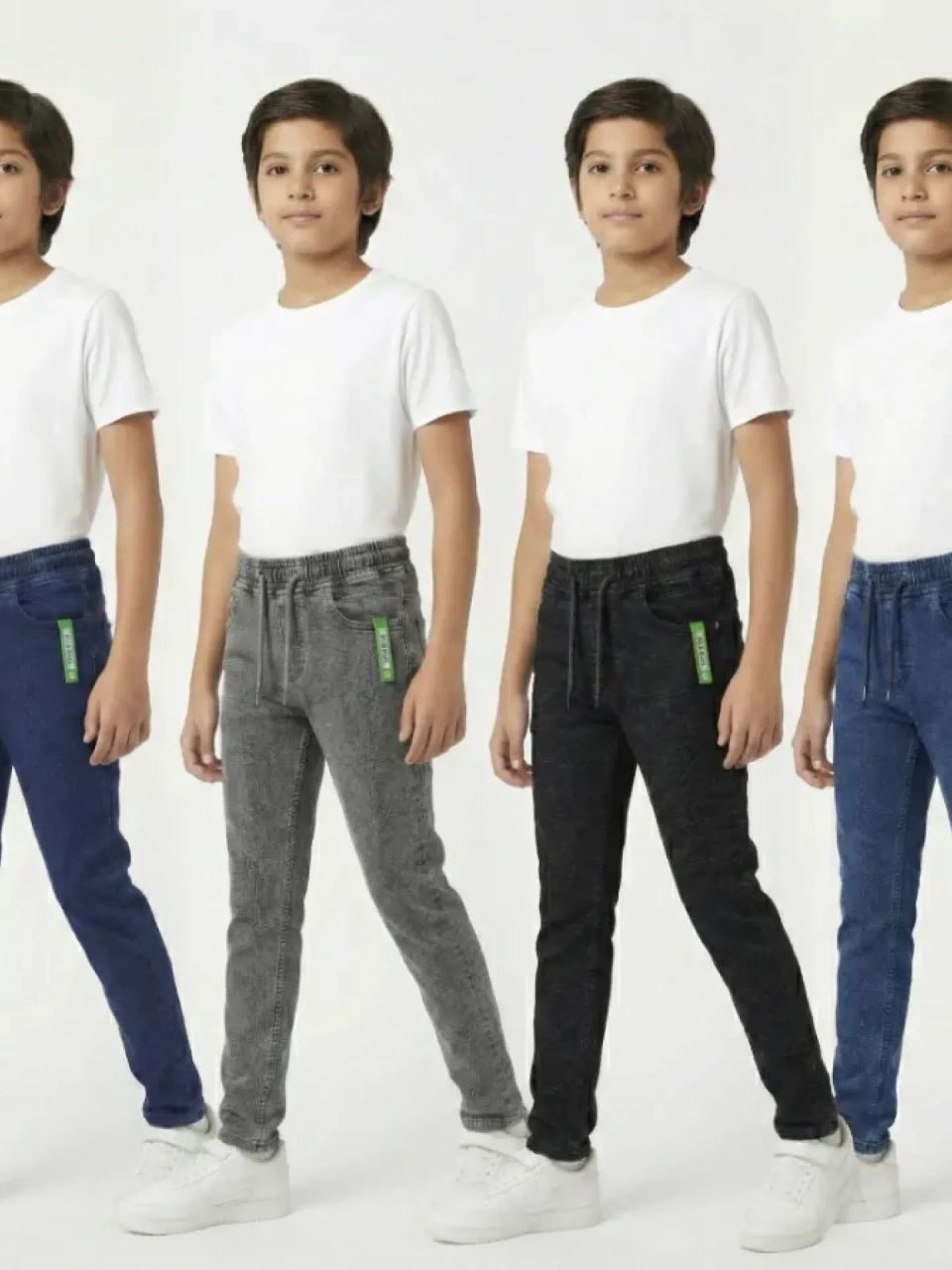 بنطلون ولادي محير جينز ليكرا جودة عالية 🫰