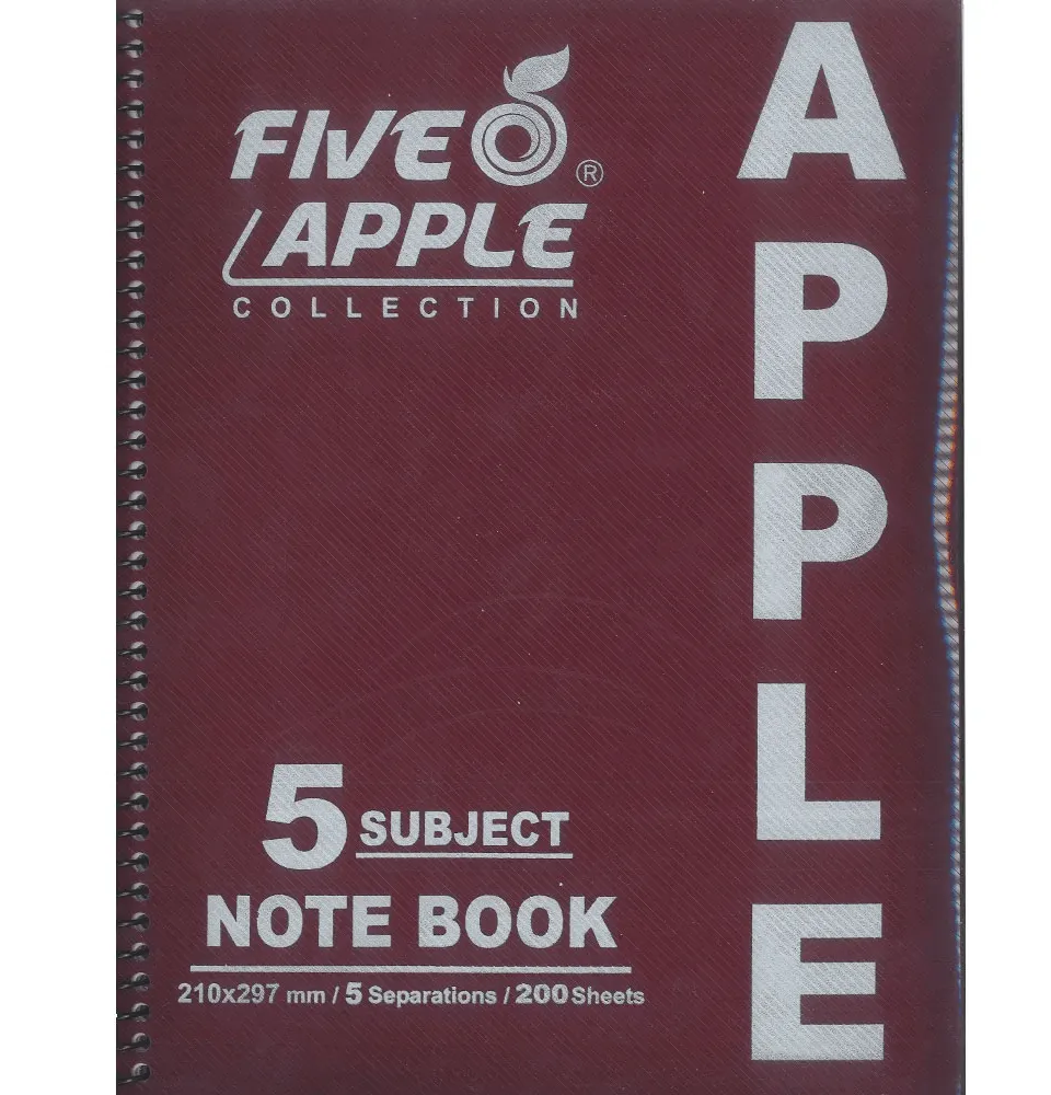  دفتر محاضرات 5 مواضيع A4