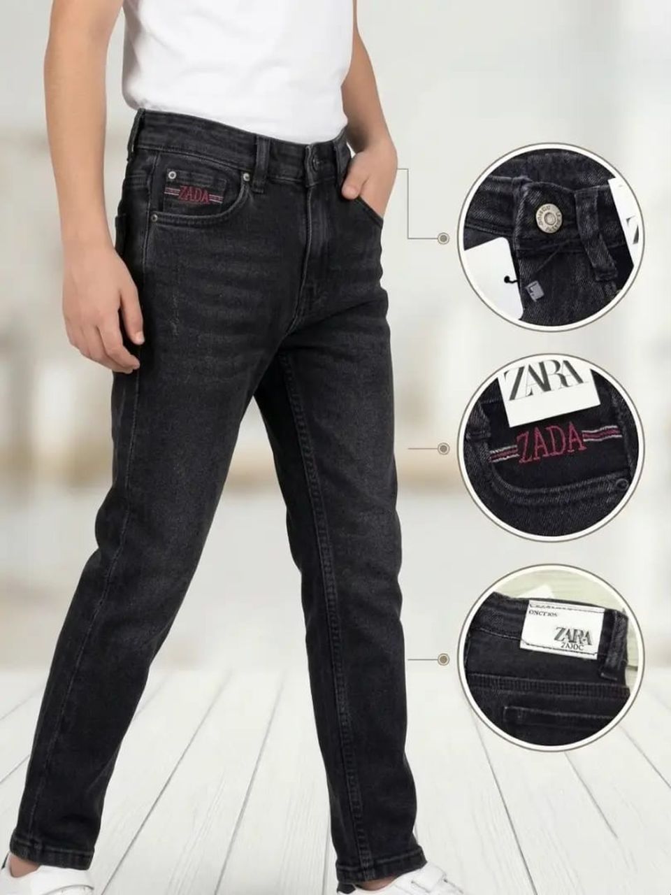 بنطلون جينز ولادي فل ليكرا سماكة وجودة عالية 😎