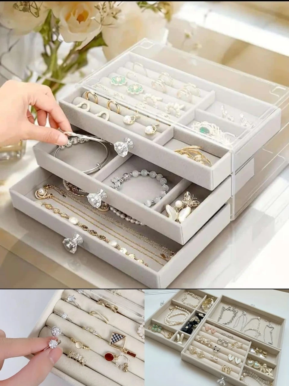 صندوق مجوهرات أكريليك