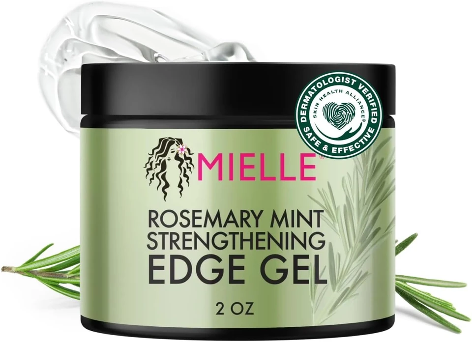 Mielle Organics Rosemary Mint Strengthening Edge Gel For Sleeking And Taming Hair, 57 g