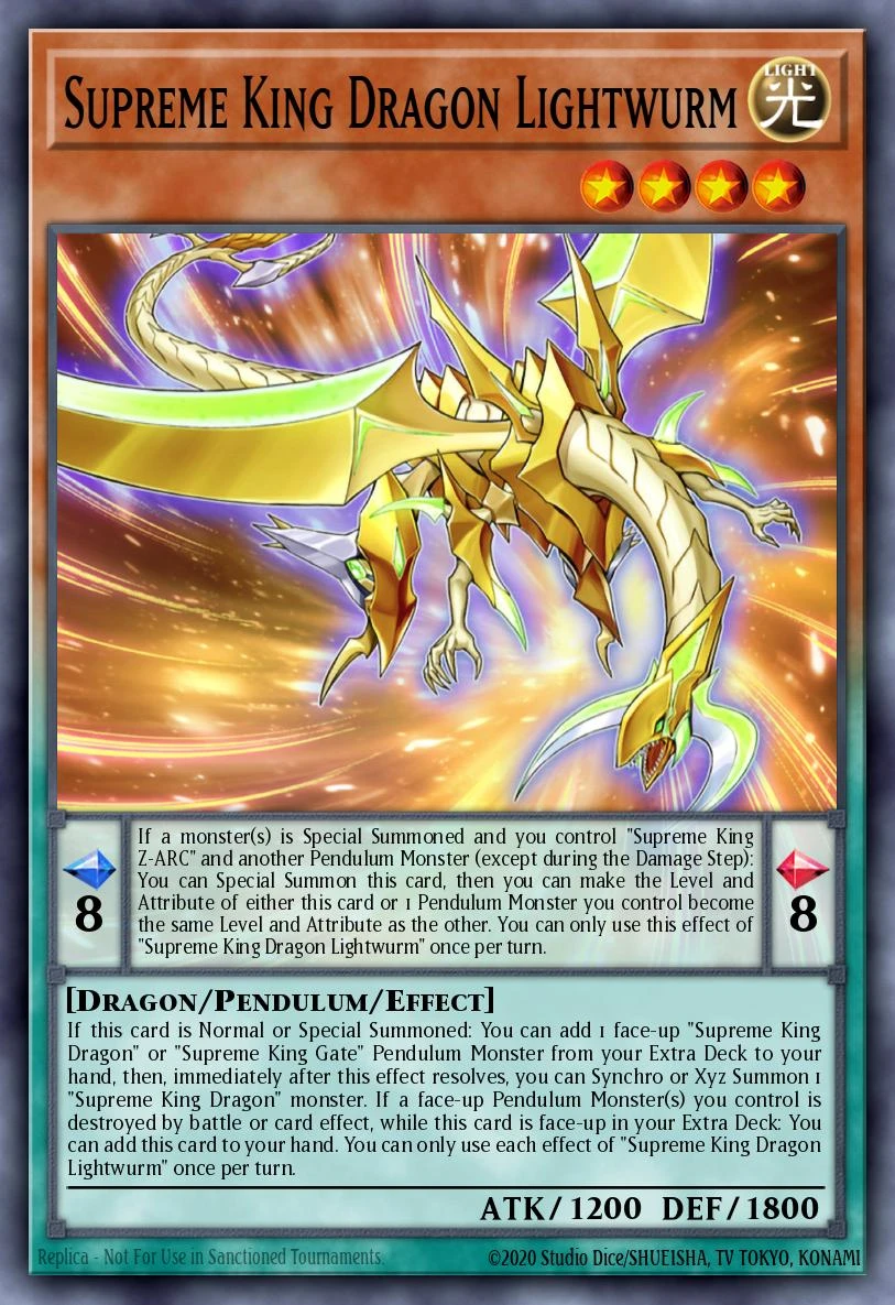 Supreme King Dragon Lightwurm - AGOV-EN002 - Common - 1st Edition