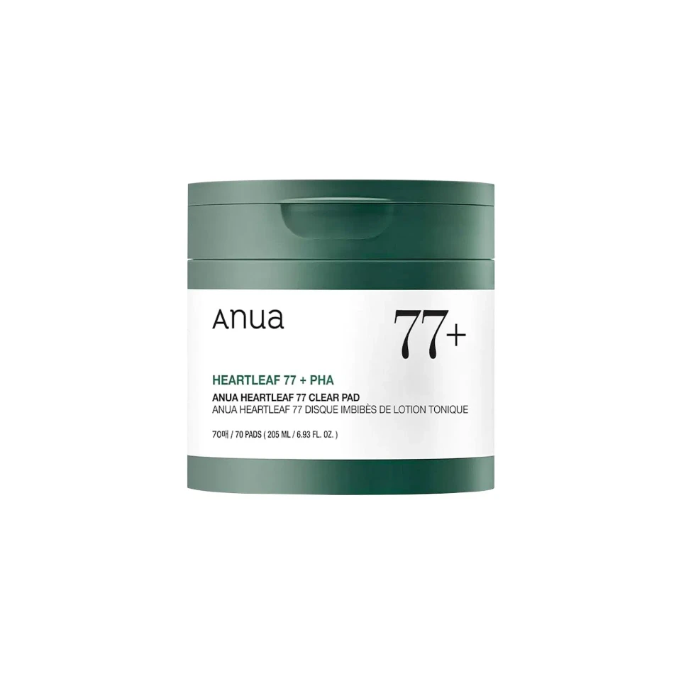 Anua Heartleaf 77% Clear Pad, Exfoliating Pads With Face Skin Toner 160ml