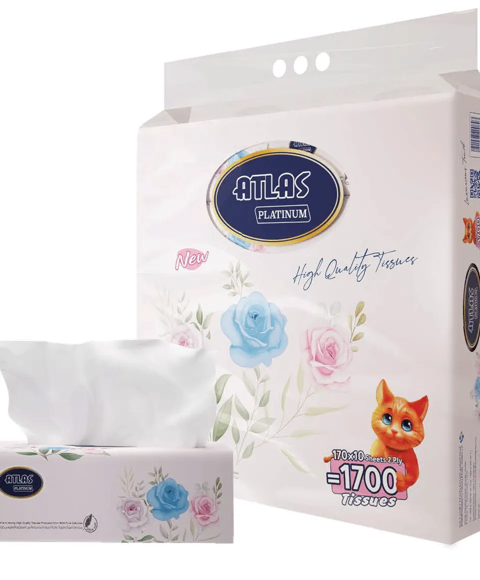 مناديل اطلس 170 منديل طبقتين