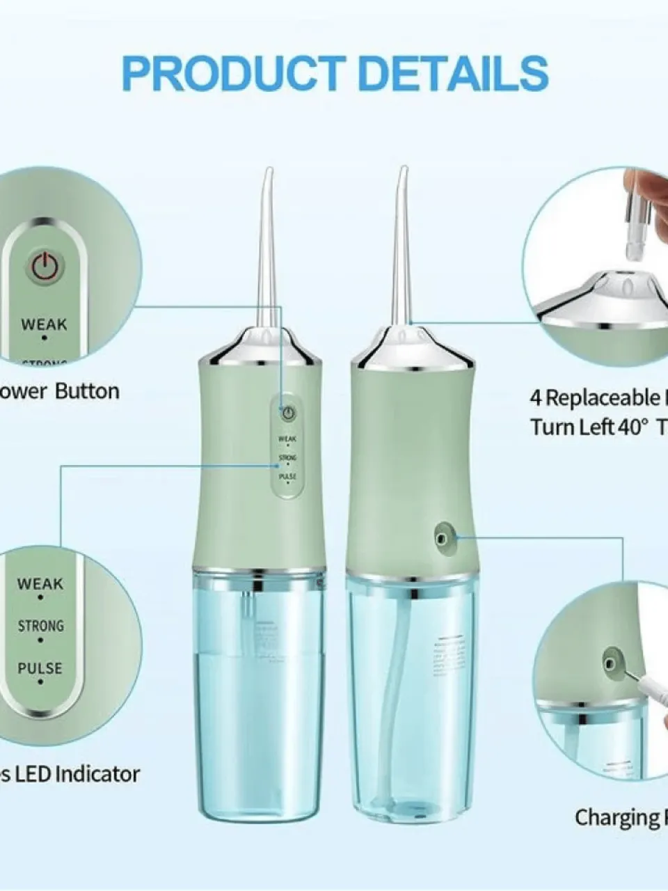 جهاز تنظيف الأسنان الكهربائي ؛