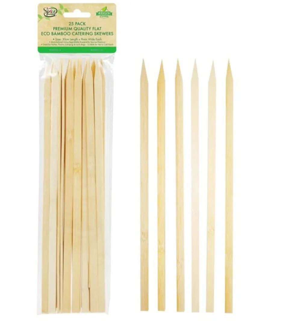 اسياخ الشواء الخشبية