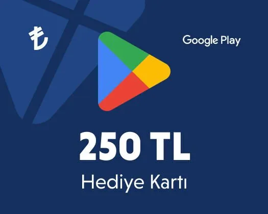 بطاقة غوغل بلاي 250 ليرة تركية