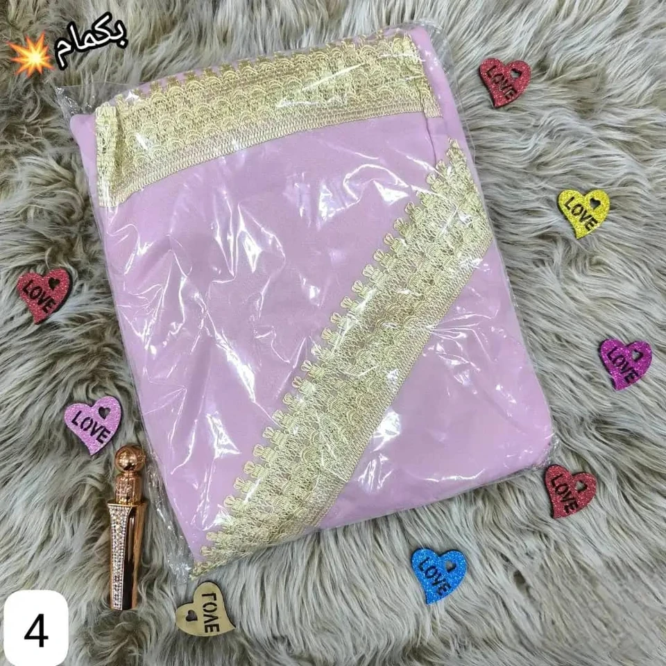 طقم صلاة كم نسائي جورسيه غير شفاف🎀💯