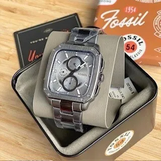 ساعة فوسيل متعددة الوظائف من الفولاذ المقاوم للصدأ 