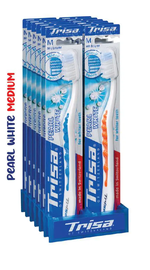 فرشاة اسنان تريسا  Pearl White Medium 