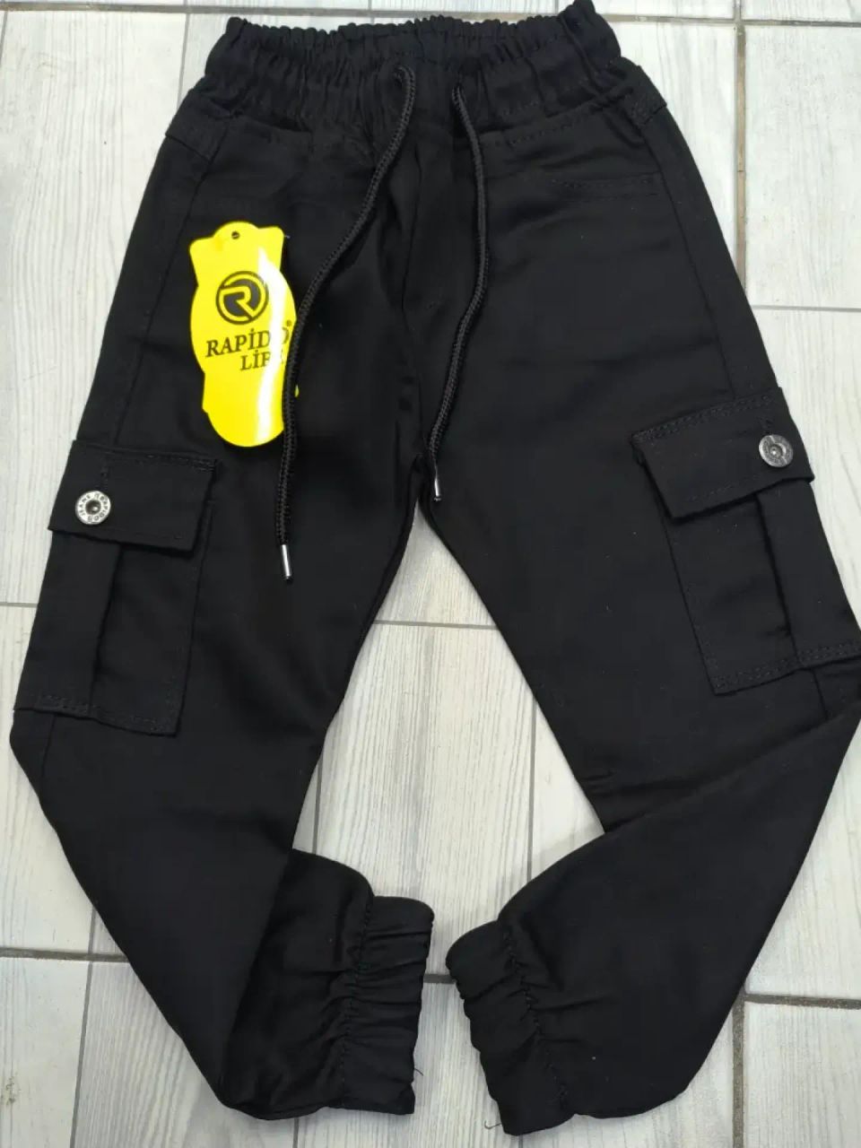 بنطلون ولادي كتان مارنز فيه مطة مريحة 