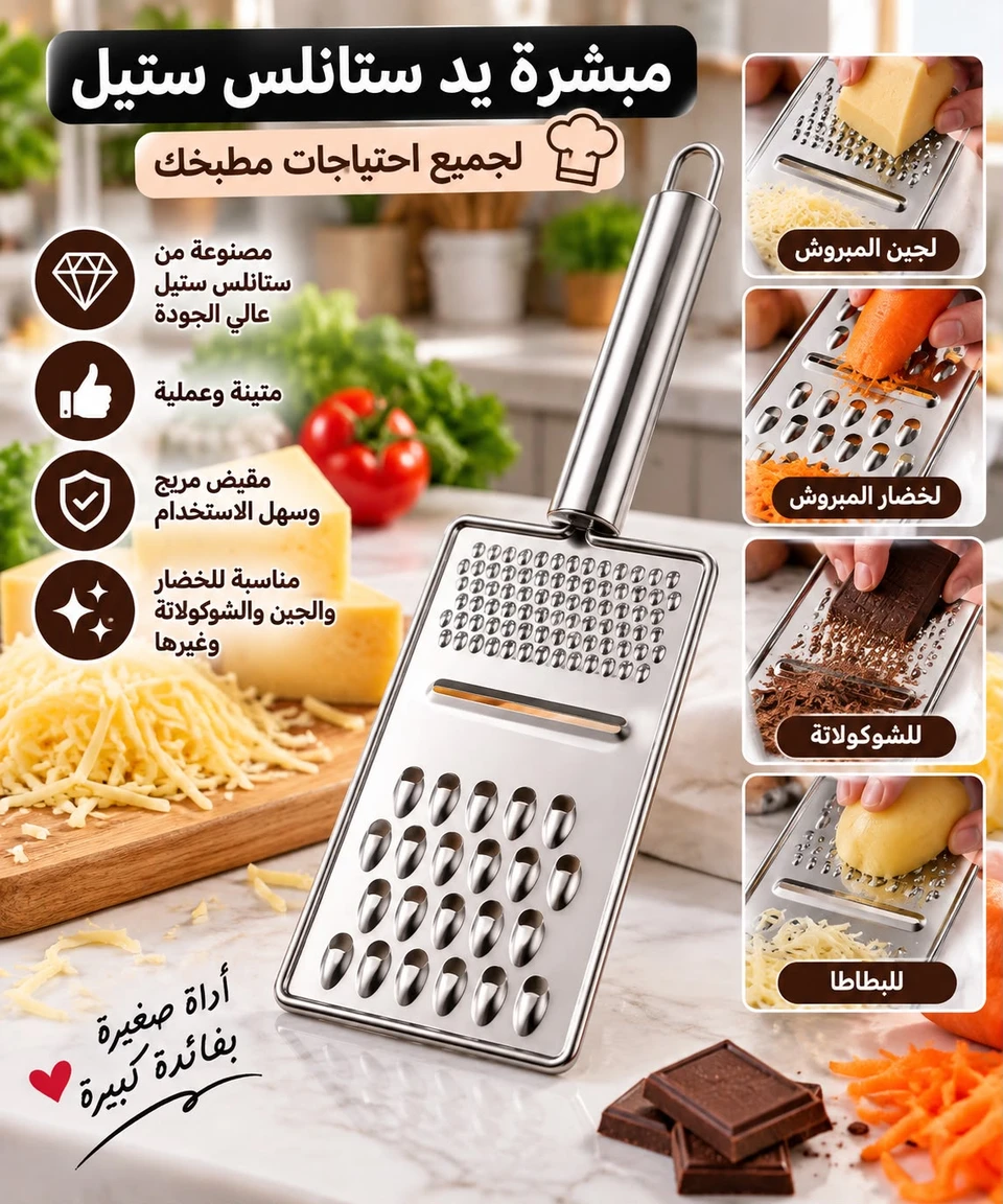 مبشرة خضار ستانلس