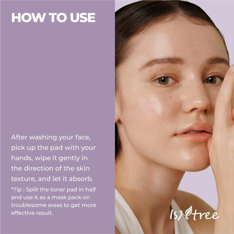 Isntree onion purple toning pads 