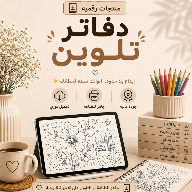 دفاتر تلوين 